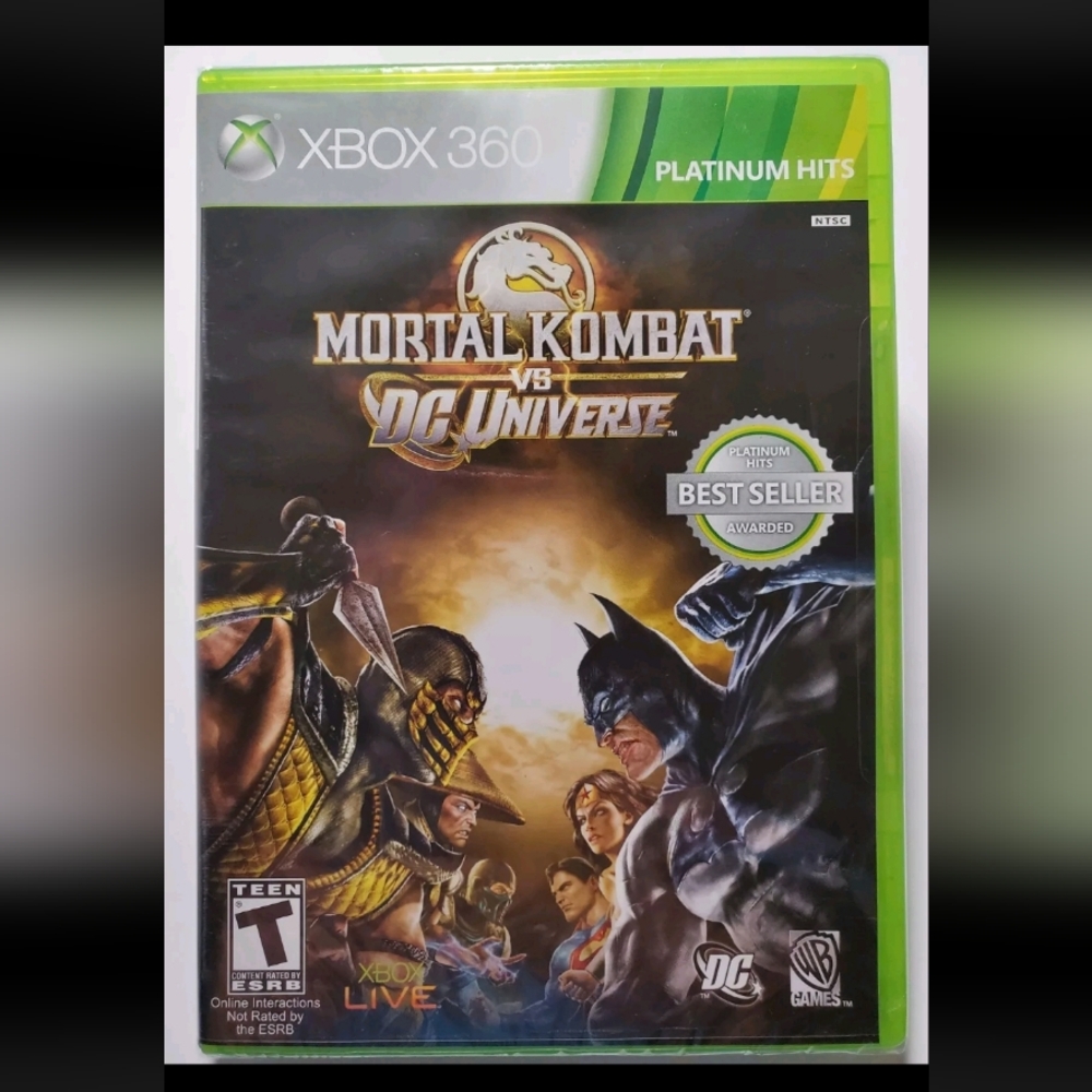 Brand new, Factory Sealed XBOX 360 Mortal Kombat vs. DC Universe